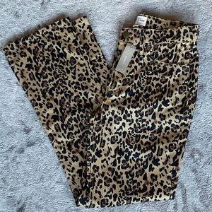 J. Crew Animal Print Bootcut Pants